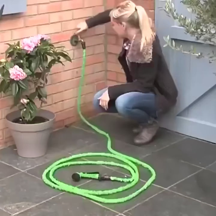 MANGUERA EXPANDIBLE 30MTS – Práctica, Ligera y Súper Resistente